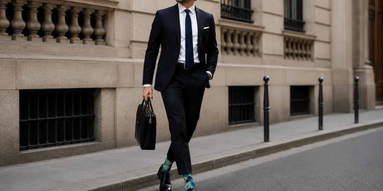 Look homme chaussettes colorées – guide Liligambettes