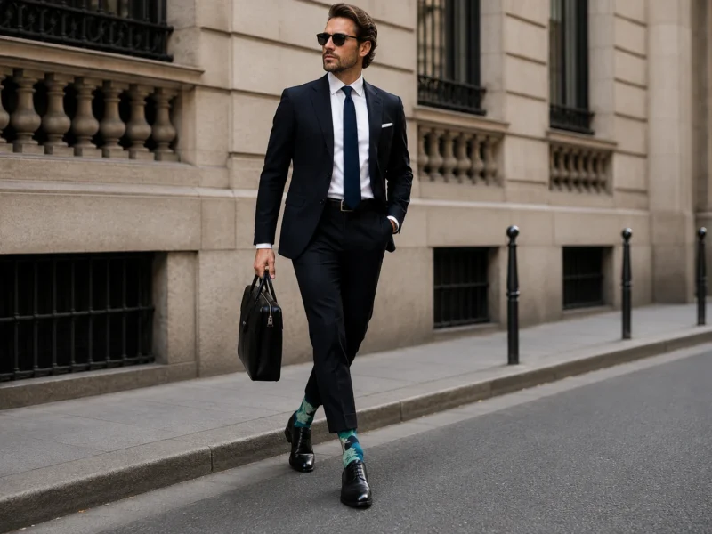 Look homme chaussettes colorées – guide Liligambettes