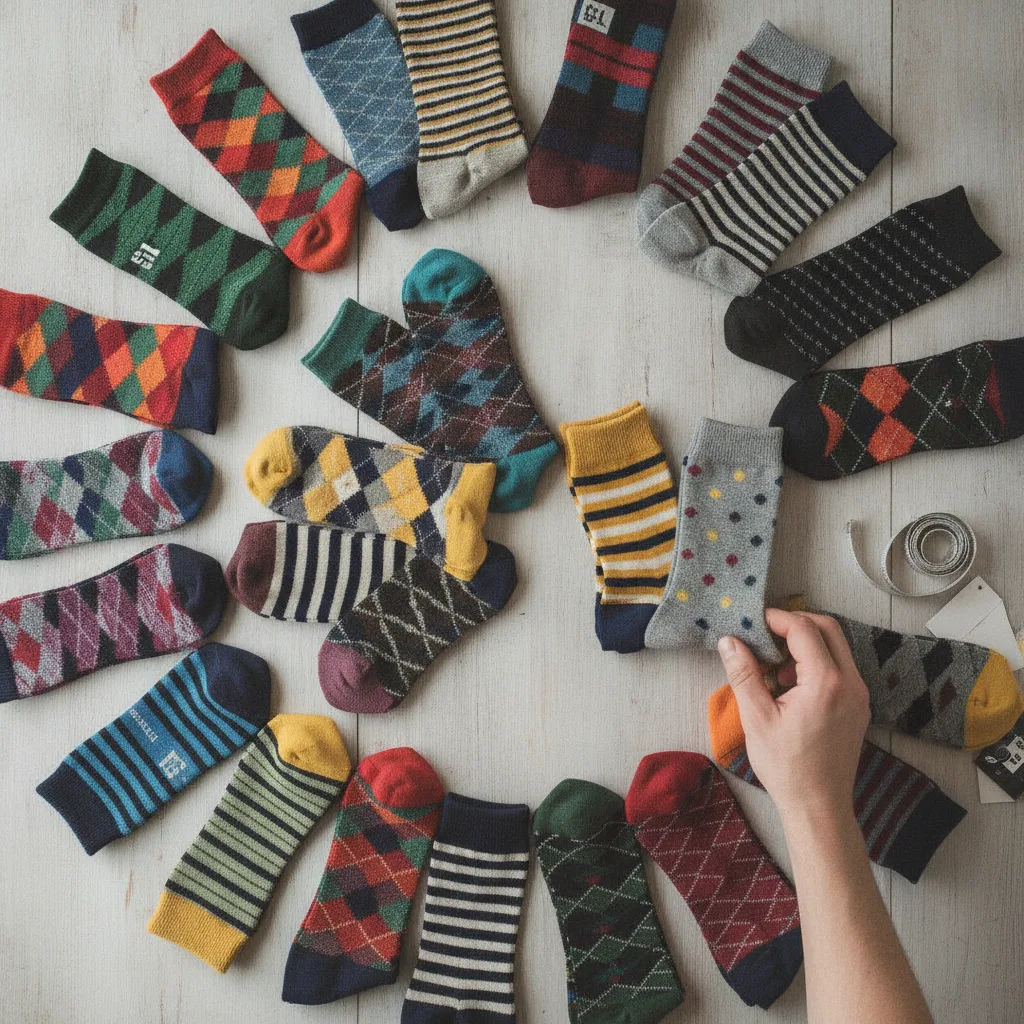 chaussettes dépareillées tendance