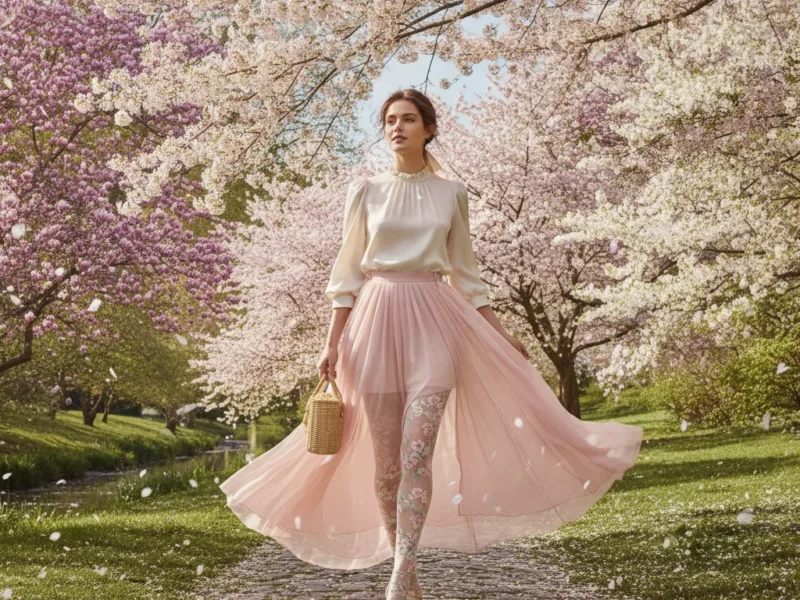 Collants fantaisie printemps | 8 looks de mi-saison