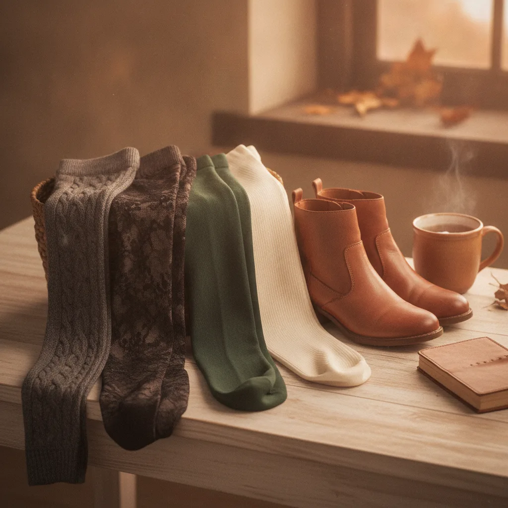 collants fantaisie bottines