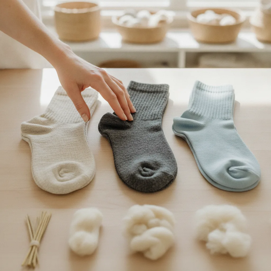 matières naturelles chaussettes