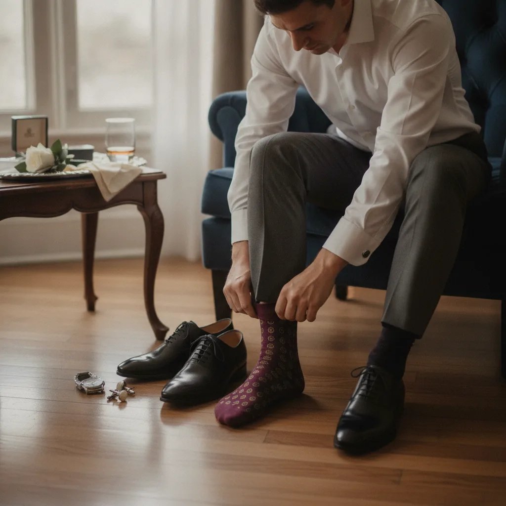 chaussettes homme mariage