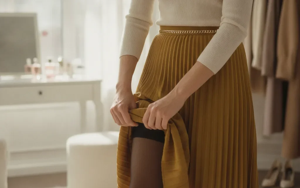 Collants qui roulent à la taille, causes et solutions
